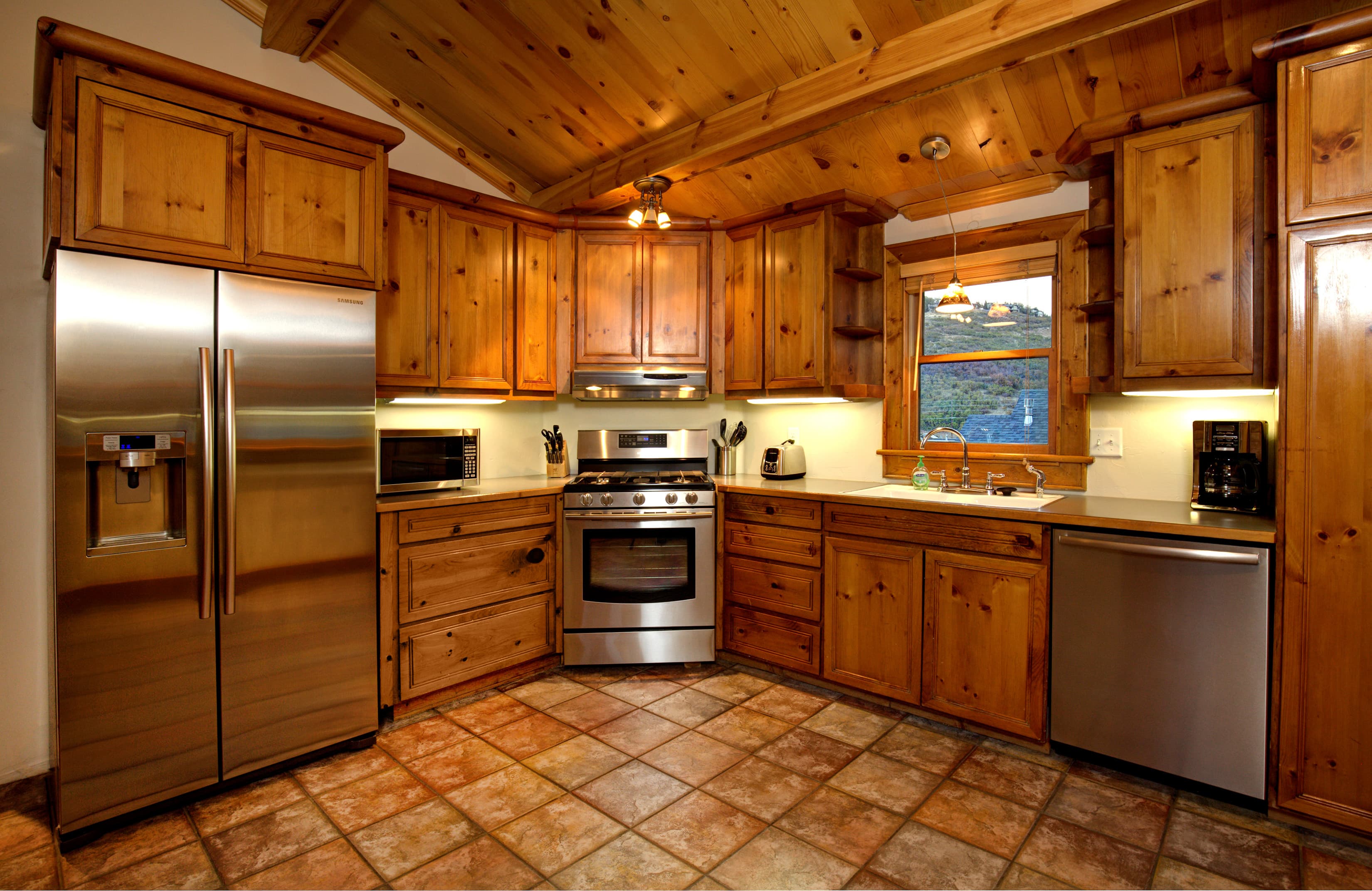 Large open kitchen