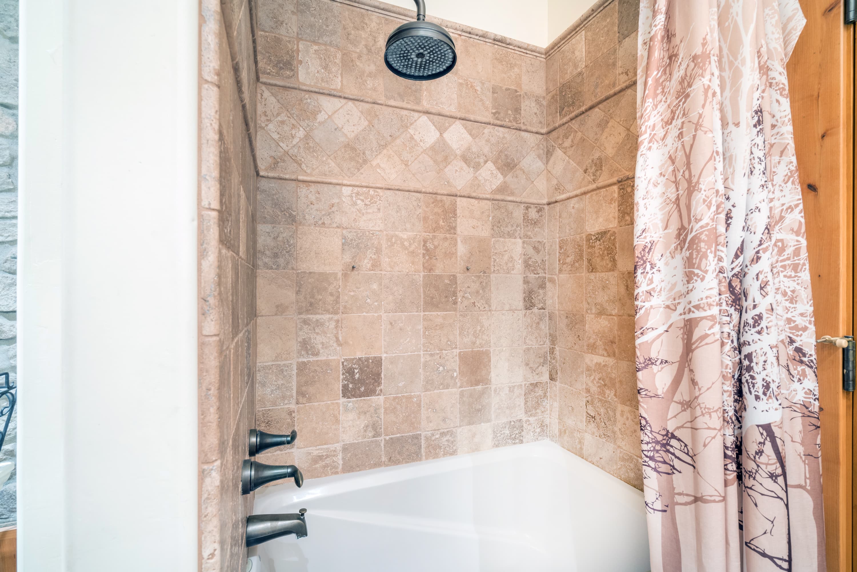 Large standing guest shower