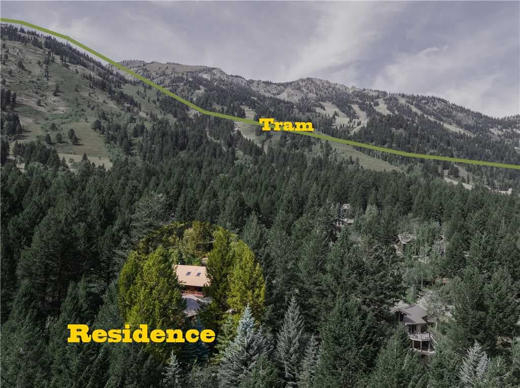 Aerial of Home and Tram Line