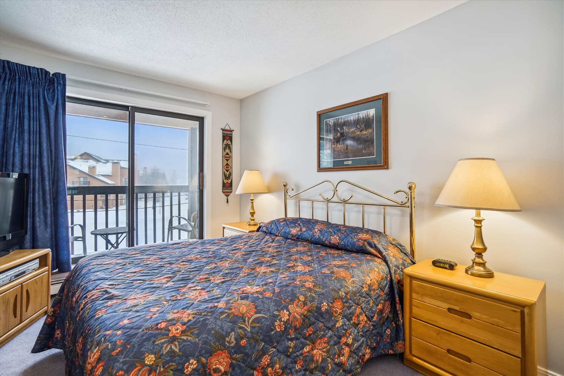 Step out onto the balcony.