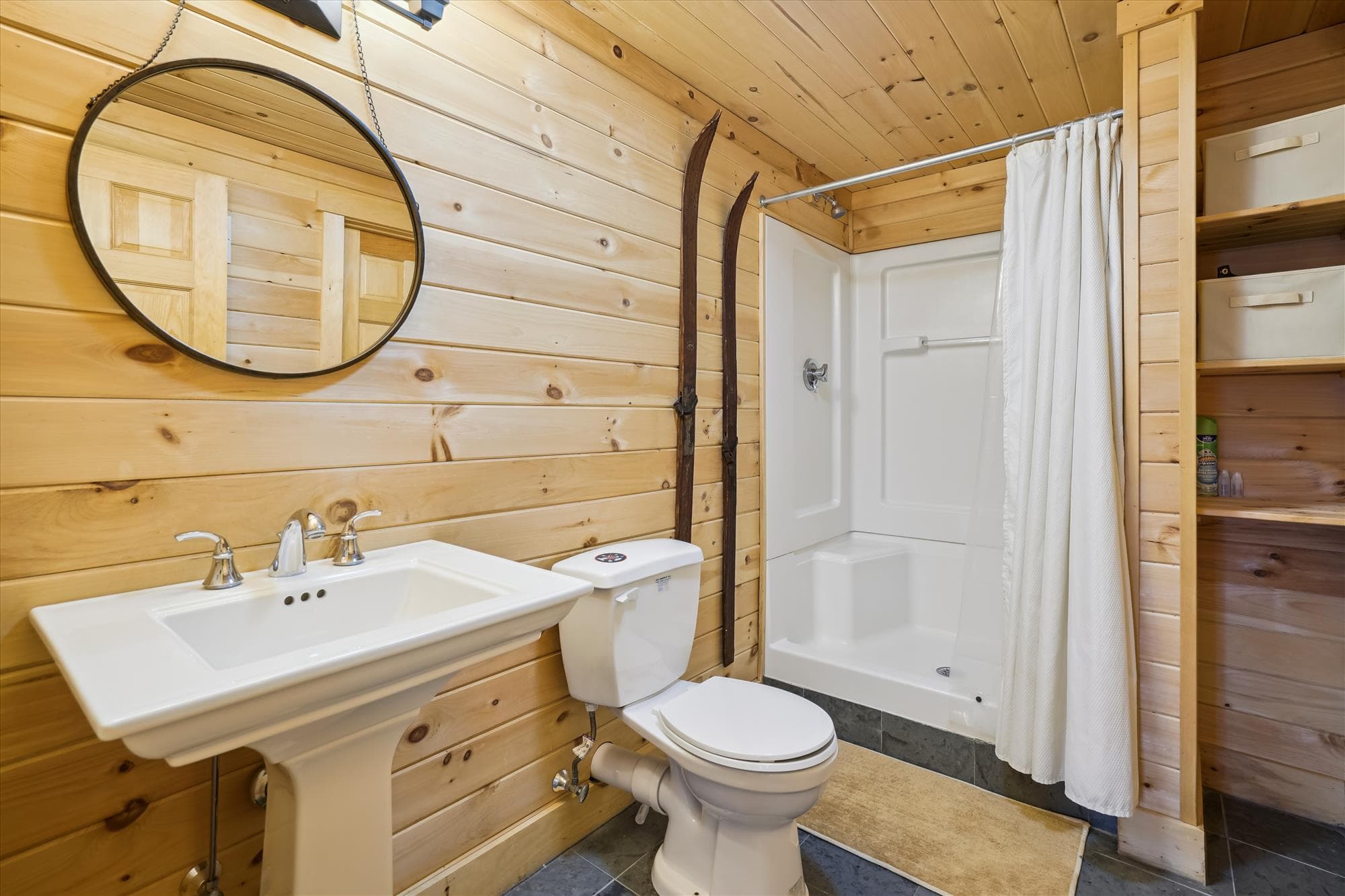 Bathroom with a shower