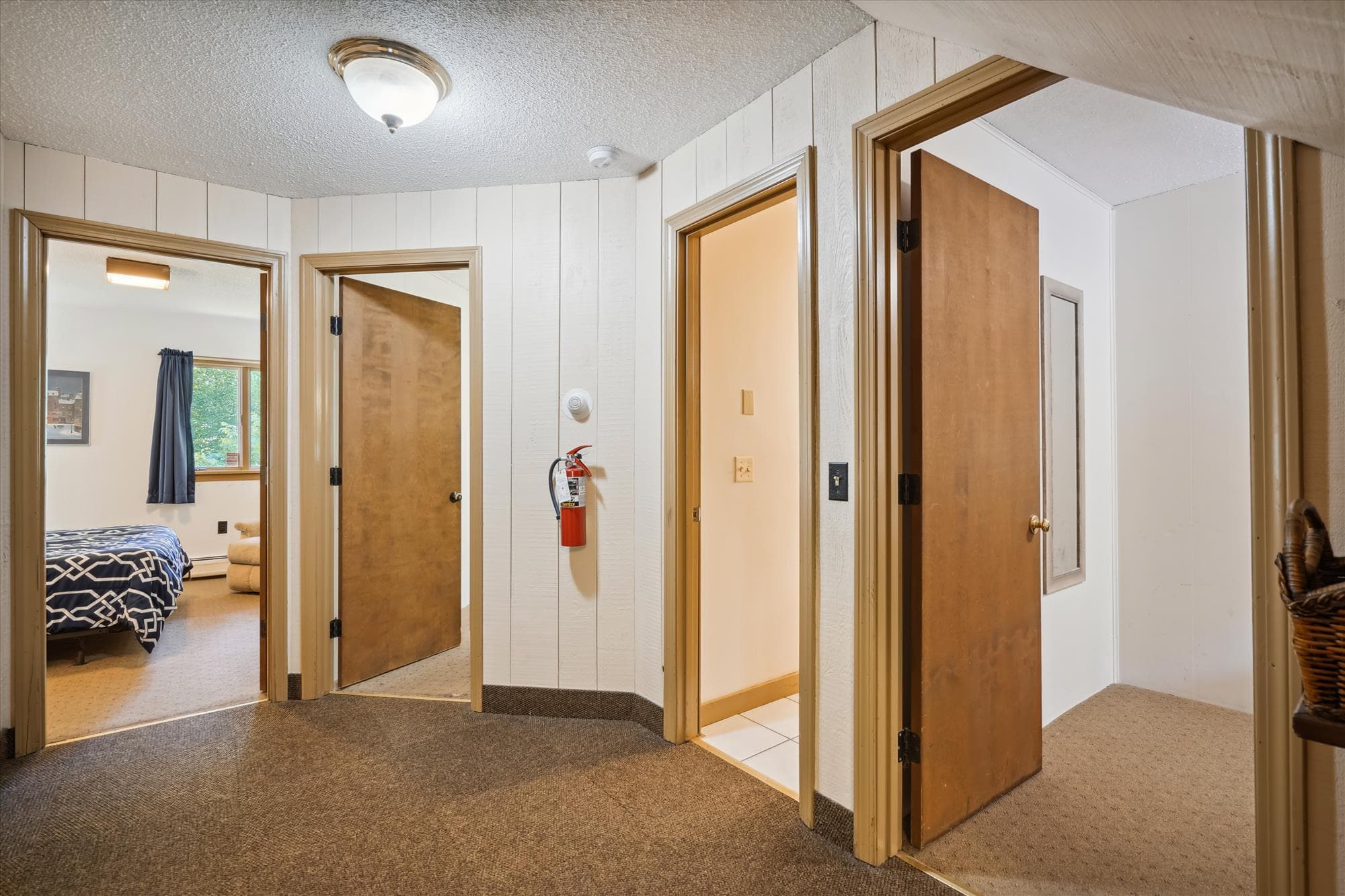 Looking at the rooms.