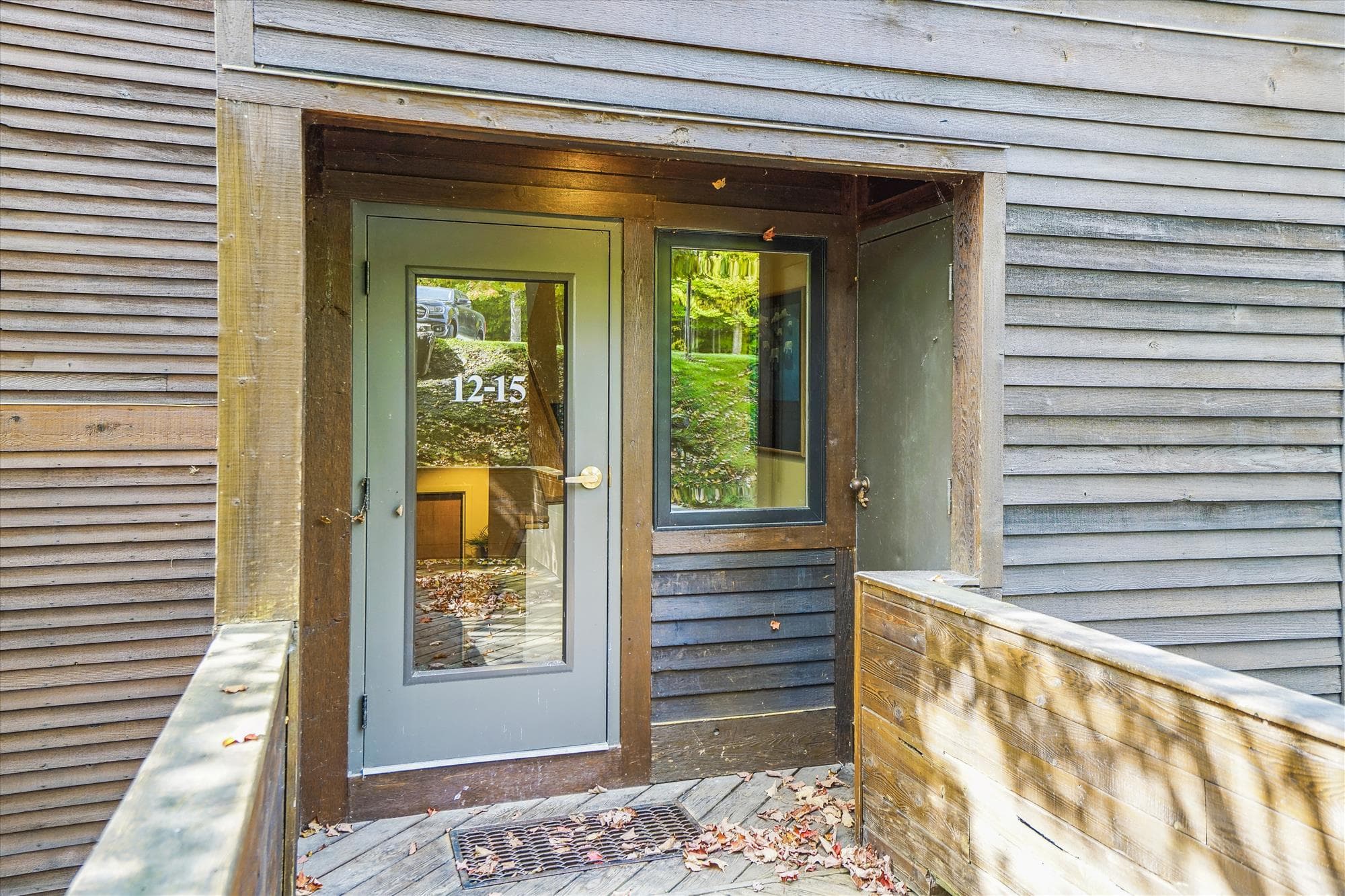 Private exterior entrance to the condo with convenient access from the Highridge property.