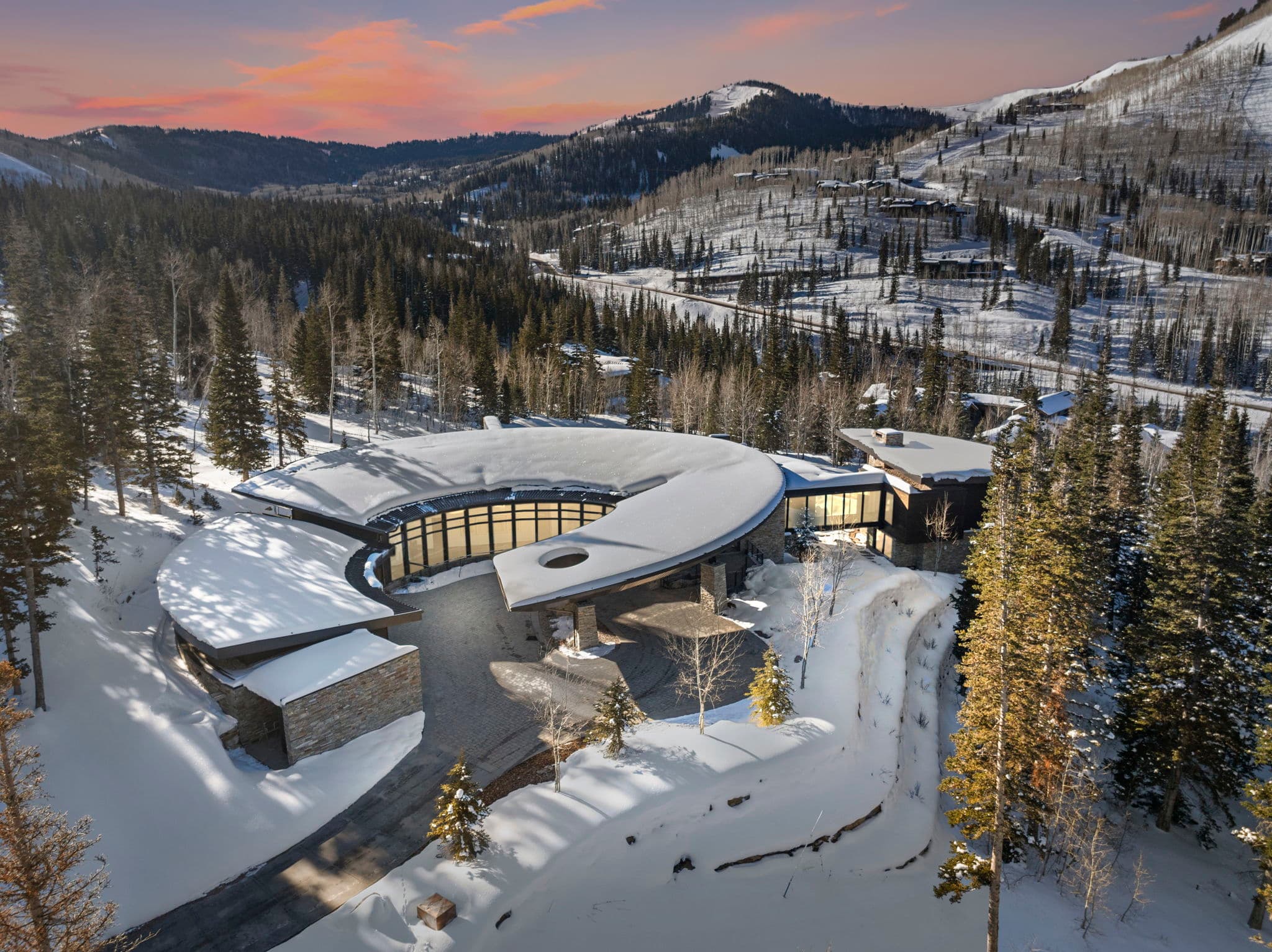 Our Alpine Opus at the Colony luxury Park City vacation rental exterior view with snow.