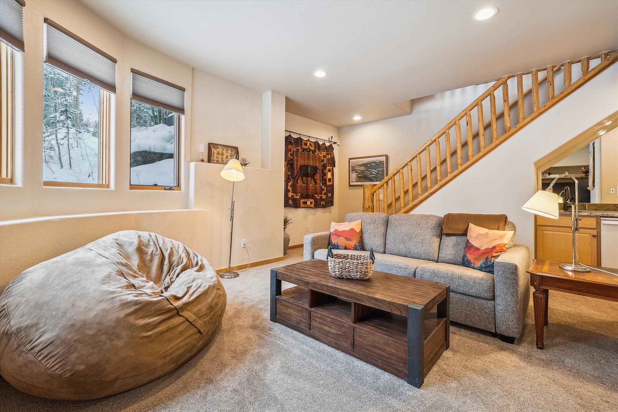 Living Area - Lupine Chalet - Frisco Vacation Rental