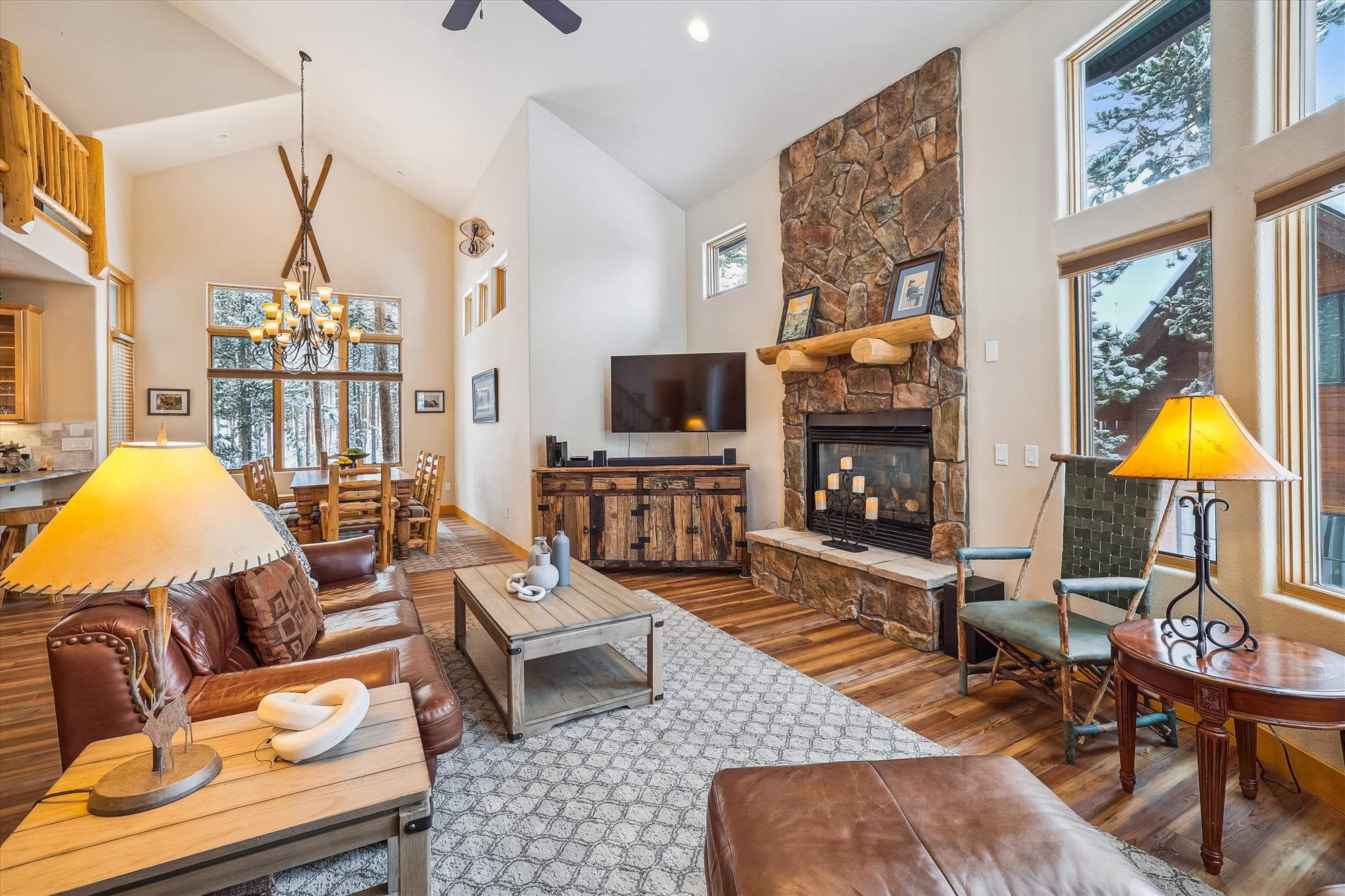 Living Area - Lupine Chalet - Frisco Vacation Rental