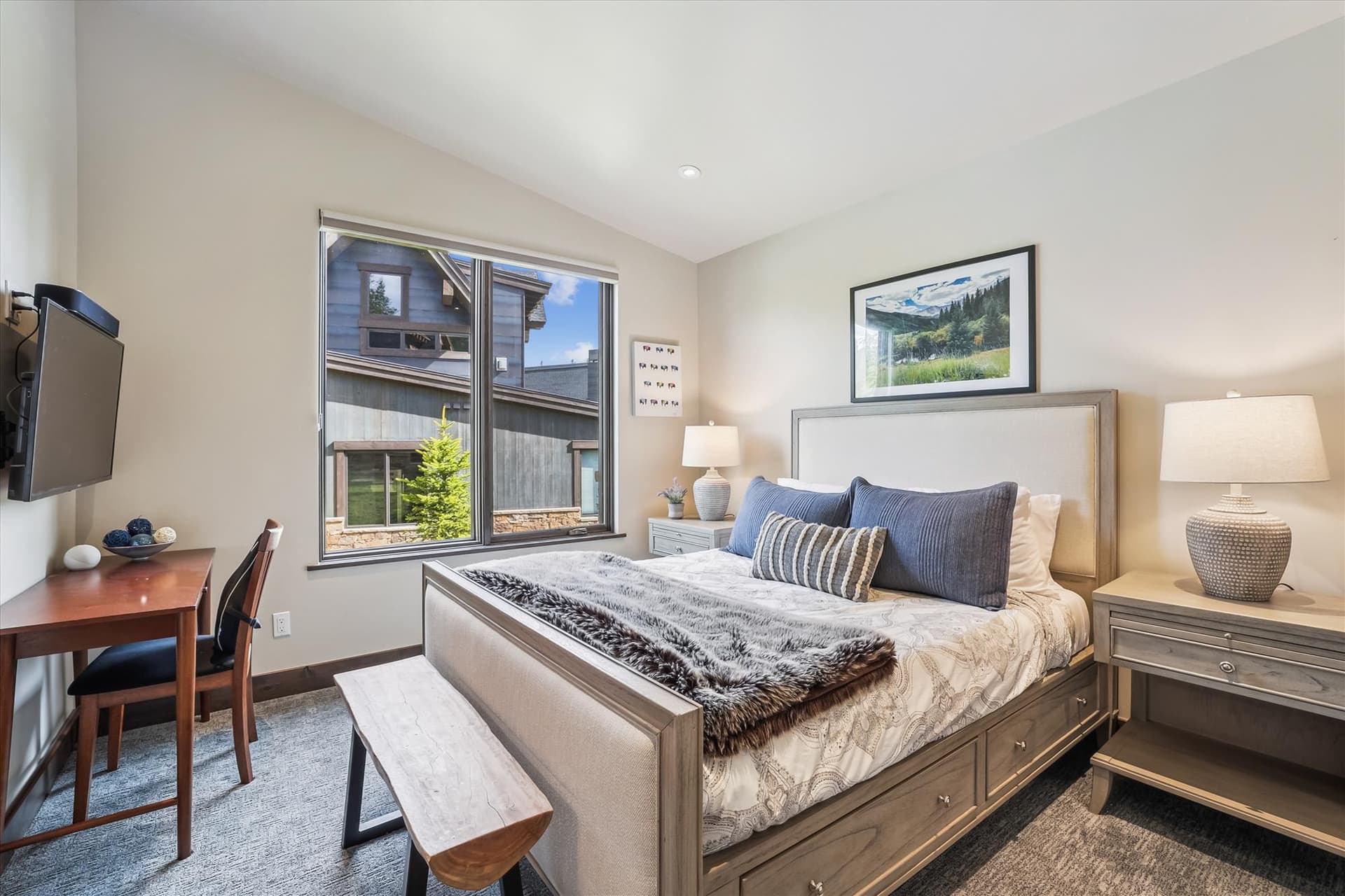 Guest Queen Bedroom - Chateau Breck - Breckenridge Vacation Rental