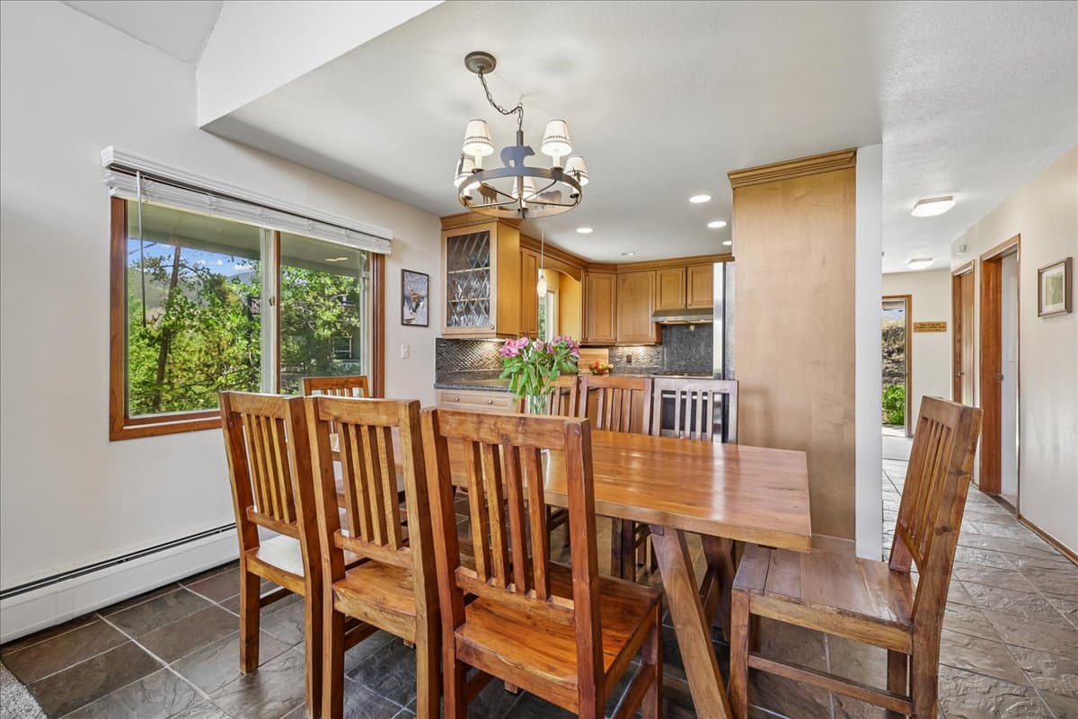Dining Area - Tenderfoot Basecamp - Dillon Vacation Rental