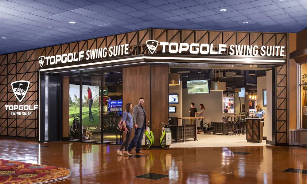 Indoor golf driving range