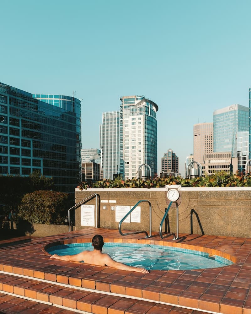 Rooftop pool