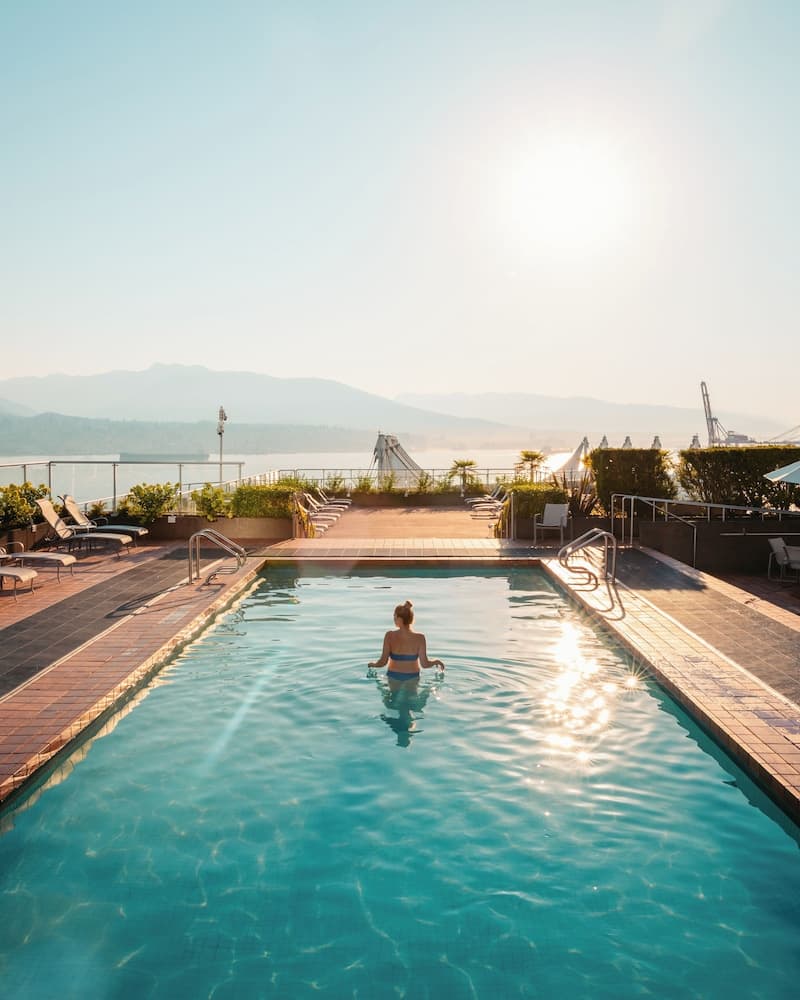 Rooftop pool