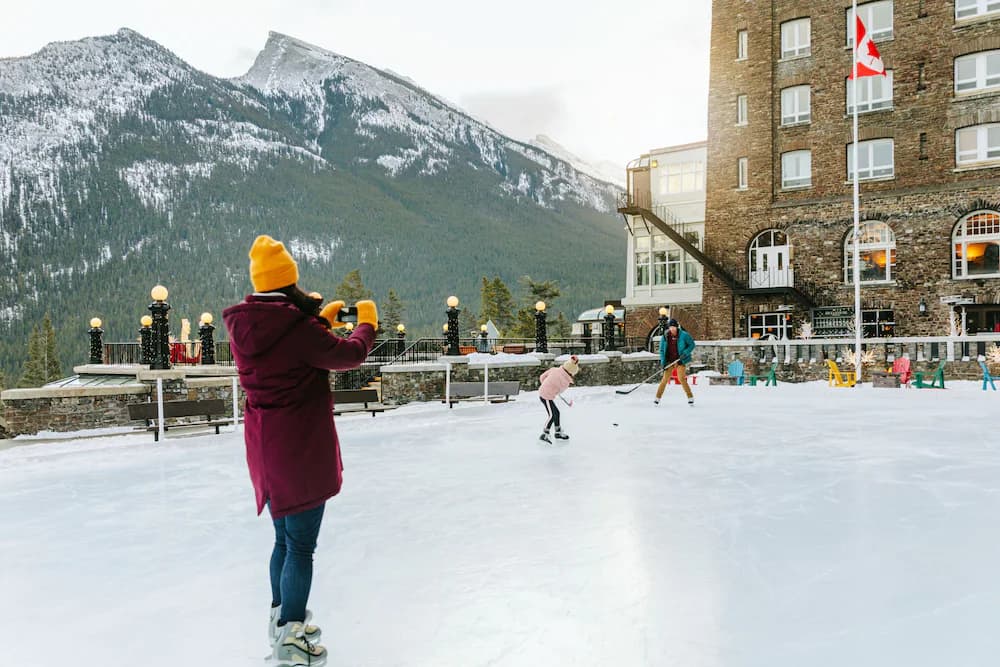 Ice skating