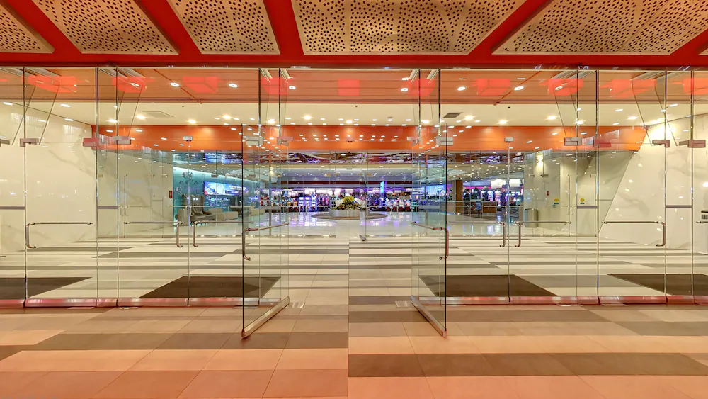 Interior entrance