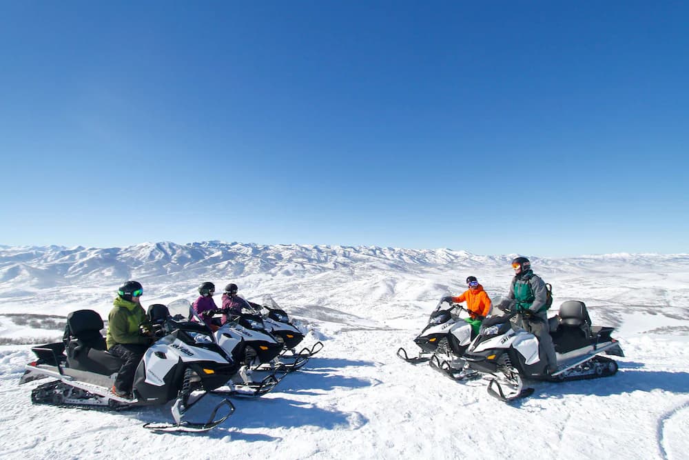 Snowmobiling