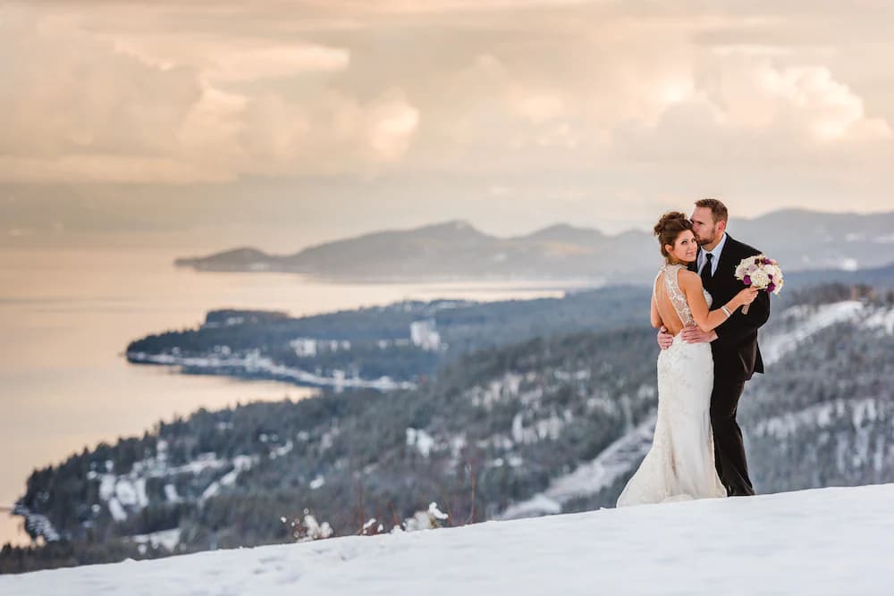Outdoor wedding area