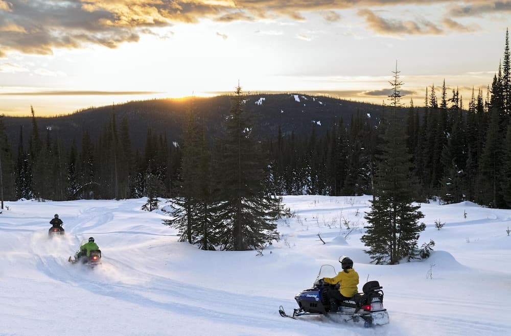 Snowmobiling